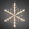 Sneeuwvlok met verlichting | Ø 40 cm | Warm wit | 24 lampjes | Konstsmide