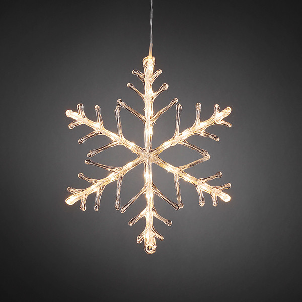 Sneeuwvlok met verlichting | Ø 40 cm | Warm wit | 24 lampjes | Konstsmide LKO00634 - 3