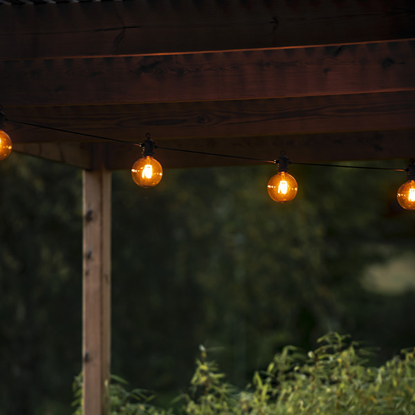 Konstsmide Solar lichtsnoer 14.5 meter | Globe | 10 bollen | Extra warm wit | Brown Smoky | IP44 | Konstsmide  LKO00721 - 2