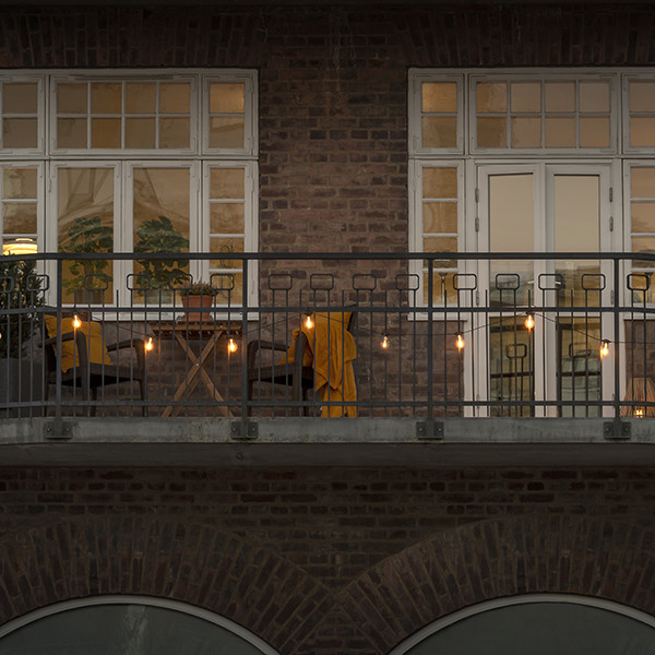 Konstsmide Solar lichtsnoer 14.5 meter | Peer | 10 bollen | Extra warm wit | Helder | IP44 | Konstsmide  LKO00723 - 4