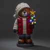 Staande teddybeer met kerstboom op batterijen | 18 cm | Multicolor | 8 lampjes | Konstsmide LKO00828 - 1
