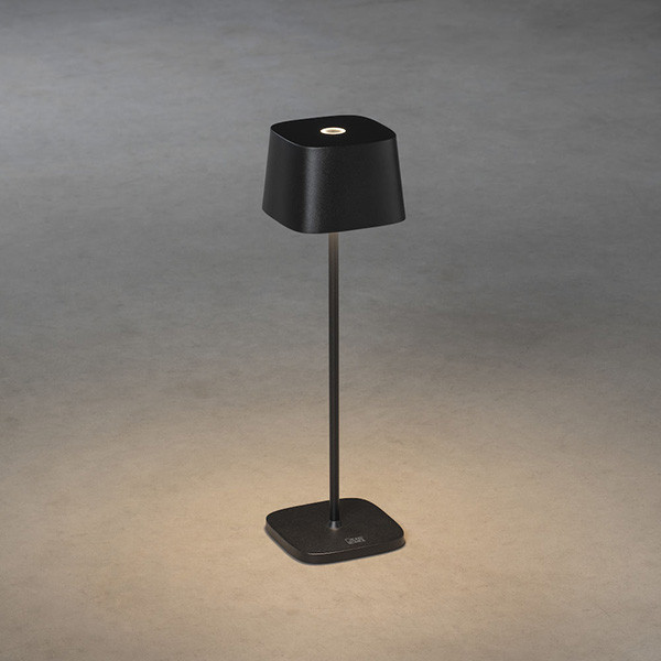 Konstsmide Tafellamp voor buiten | Capri | Zwart | Warm wit | 2.2W | Konstsmide  LKO00610 - 1