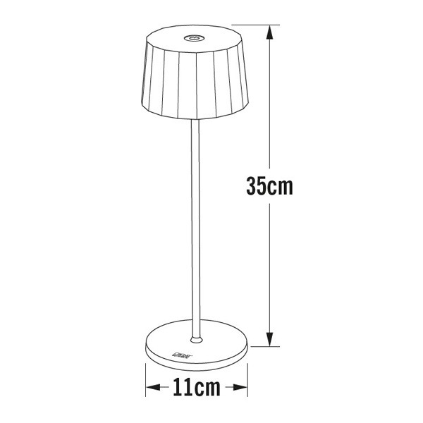 Konstsmide Tafellamp voor buiten | Positano | Wit | Warm wit | 2.2W | Konstsmide  LKO00607 - 6