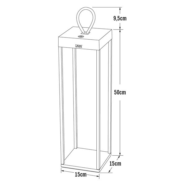 Konstsmide Terraslamp voor buiten 50 cm | Ravello | Zwart | Warm wit | 2.2W | Konstsmide  LKO00606 - 7