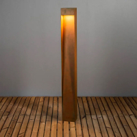 Konstsmide Tuinpaal | Vierkant | Rho | 100 cm | 2700K | IP54 | Roest | 10W | Konstsmide  LKO00759
