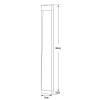 Konstsmide Tuinpaal | Vierkant | Rho | 100 cm | 2700K | IP54 | Roest | 10W | Konstsmide  LKO00759 - 4