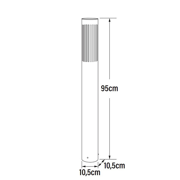 Konstsmide Tuinpaal E27 | Rond | Pistoia | 95 cm | IP54 | Zwart | Konstsmide  LKO00756 - 5