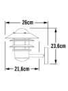 Konstsmide Wandlamp buiten | E27 | Modena | IP44 | Zink kleur | Konstsmide  LKO00551 - 2