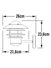 Konstsmide Wandlamp buiten | E27 | Modena | IP44 | Zwart | Konstsmide  LKO00552 - 2