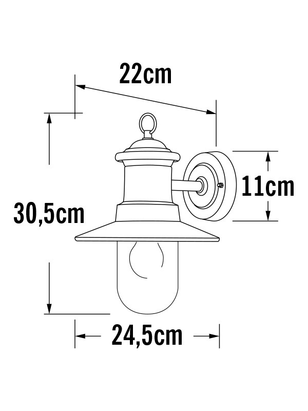 Konstsmide Wandlamp buiten | E27 | Napoli | IP44 | Zink | Konstsmide  LKO00546 - 3