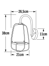 Konstsmide Wandlamp buiten | E27 | Perugia | IP44 | Zwart | Konstsmide  LKO00550 - 2