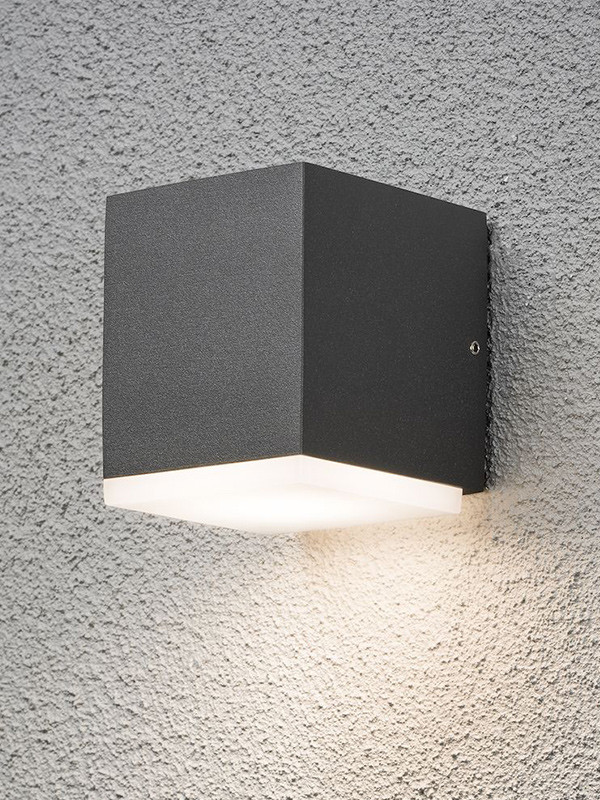 Konstsmide Wandlamp buiten | Monza | 3000K | IP54 | 6W | Antraciet | Konstsmide  LKO00116 - 3