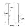 Konstsmide Wandlamp buiten | Rechthoek | Rho | 2700K | IP54 | Roestbruin | 10W | Konstsmide  LKO00758 - 4