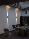 Konstsmide Wandlamp buiten | Up & Down | Chieri | 3000K | IP54 | 12W | Zwart | Konstsmide  LKO00125 - 3