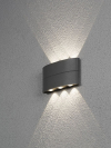 Konstsmide Wandlamp buiten | Up & Down | Chieri | 3000K | IP54 | 8W | Antraciet | Konstsmide  LKO00124 - 2