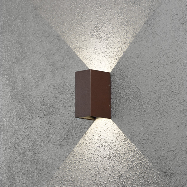 Wandlamp buiten | Up & Down | Cremona | 3000K | IP54 | 3W | Roestkleur | Konstsmide LKO00949 - 1
