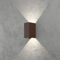 Wandlamp buiten | Up & Down | Cremona | 3000K | IP54 | 3W | Roestkleur | Konstsmide LKO00949