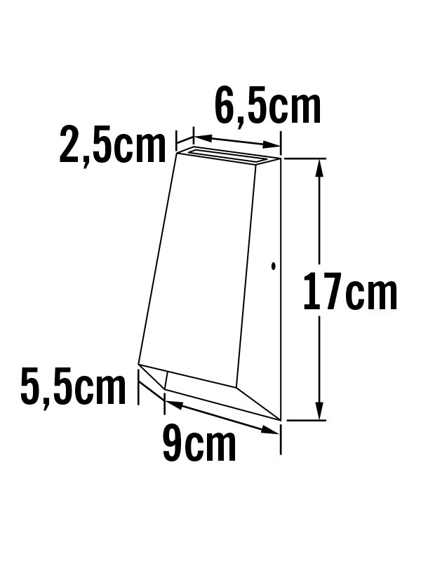 Konstsmide Wandlamp buiten | Up & Down | Imola | 3000K | IP54 | 6W | Antraciet | Konstsmide  LKO00561 - 2