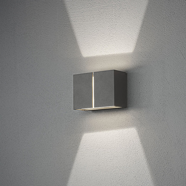Konstsmide Wandlamp buiten | Up & Down | Pavia | 3000K | IP54 | 12W | Donkergrijs | Konstsmide  LKO00564 - 1