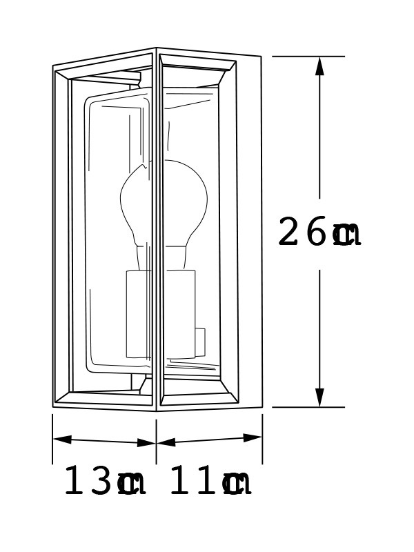 Konstsmide Wandlamp buiten E27 | Brindisi | IP54 | Zwart | Konstsmide  LKO00547 - 2