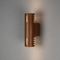 Konstsmide Wandlamp buiten E27 | Rond | Up & Down | Cuneo | IP54 | Roestbruin | Konstsmide  LKO00753