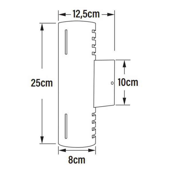 Konstsmide Wandlamp buiten E27 | Rond | Up & Down | Cuneo | IP54 | Roestbruin | Konstsmide  LKO00753 - 3