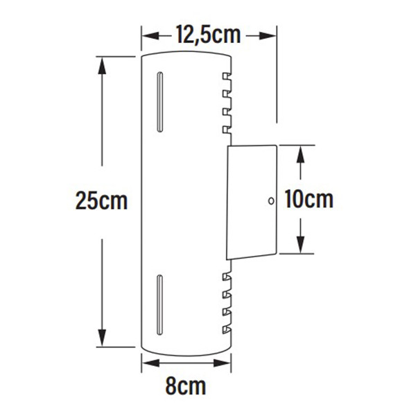 Konstsmide Wandlamp buiten E27 | Rond | Up & Down | Cuneo | IP54 | Zwart | Konstsmide  LKO00752 - 4