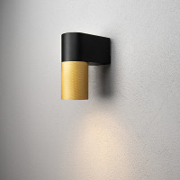 Konstsmide Wandlamp buiten GU10 | Temi | IP54 | Zwart/Goud | Konstsmide  LKO00727
