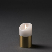 Konstsmide Waskaars met gouden band, 13.5cm, 7.5cm Ø, op batterij (Konstsmide)  LKO00519
