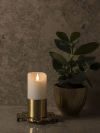 Konstsmide Waskaars met gouden band, 15.5cm, 7.5cm Ø, op batterij (Konstsmide)  LKO00520 - 2