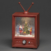 Konstsmide Waterlantaarn TV kerstman en jongen led, werkt op batterijen en netstroom (Konstsmide)  LKO00471