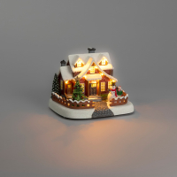 Konstsmide Wintertafereel Besneeuwde villa | 3x AAA | 17.5 x 14 cm LKO00969