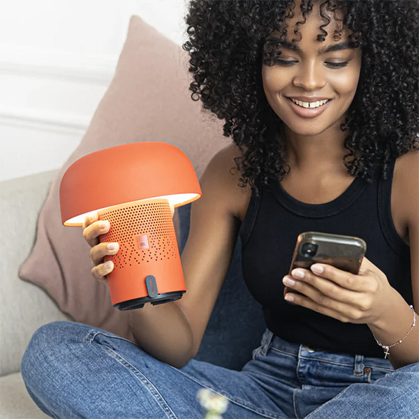 Kooduu Sensa Play Portable speaker lamp | Powered by SOUND BY JBL | Orange LKO00934 - 3
