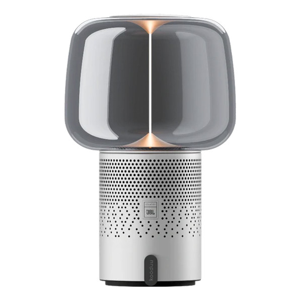 Kooduu Serena Play Portable speaker lamp | Powered by SOUND BY JBL | Frosted Silver LKO00941 - 1