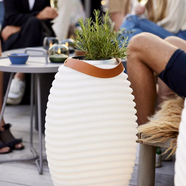 Kooduu Synergy 65 Wijnkoeler met Bluetooth speaker en LED lamp | 72 cm | Draagbaar & oplaadbaar | Wit LKO00923 - 4