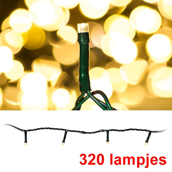 Koopman Kerstverlichting 27 meter | warm wit | 320 lampjes  LKO00014 - 1