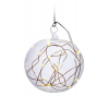 Krinner Lumix kerstbal met led | transparant | Ø 10 cm op batterijen | Krinner  LKR00009