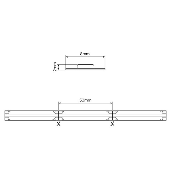 LED line Led strip 5 meter | Helder wit | COB | 320 leds p/m | IP20 | 24V  LDR06605 - 4