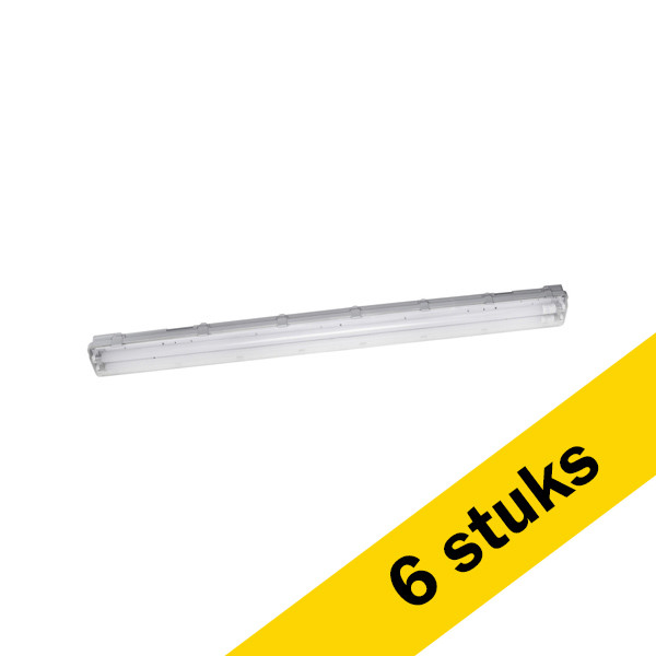 Aanbieding: 6x Ledvance Submarine LED TL armatuur 120 cm | incl. TL buizen | 4000K | 3000 lumen | IP65 | 2x 15W LOS00574 - 1