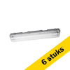 Aanbieding: 6x Ledvance Submarine LED TL armatuur 60 cm | incl. TL buizen | 4000K | 1300 lumen | IP65 | 2x 8W LOS00570 - 1
