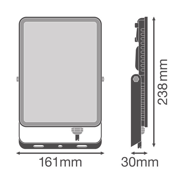 Ledvance Floodlight Essential 50W | 3000K | 4250 lumen | IP65 | Zwart  LOS00618 - 4