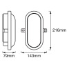 Ledvance LED Bulkhead lamp | 4000K | IP54 | Zwart | 11W  LOS00594 - 2