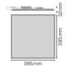 Ledvance LED paneel 60x60 cm | 3000K (830) | 3640 lumen | UGR25 | 28W LOS00625 - 2