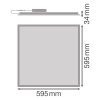 Ledvance LED paneel 60x60 cm | 4000K (840) | 3630 lumen | UGR19 | 33W LOS00631 - 2