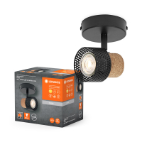 Ledvance Plafondspot | Cork | 2700K | Zwart | 3.4W  LOS01046
