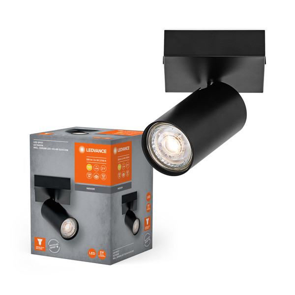 Ledvance Plafondspot | Octagon | 2700K | Zwart | 3.4W  LOS01028 - 1