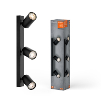 Ledvance Plafondspot | Octagon | 2700K | Zwart | 3x 3.4W  LOS01030