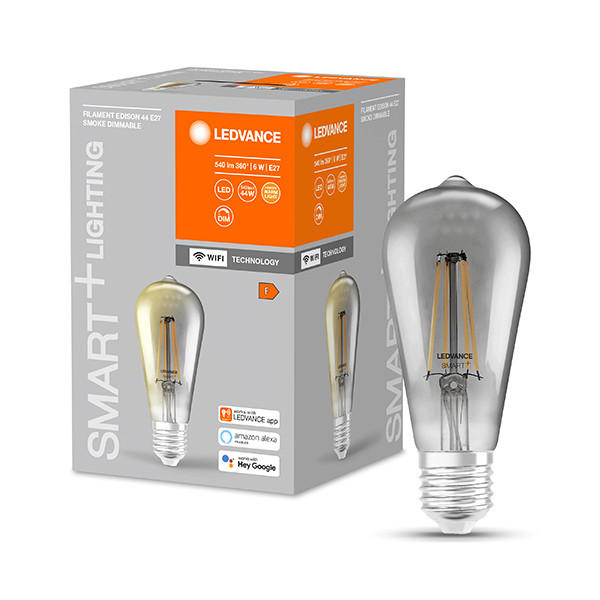 Ledvance SMART+ WiFi | E27 | Edison ST64 | 2500K | Smoke | 540 lumen | 6W  LOS00404 - 1