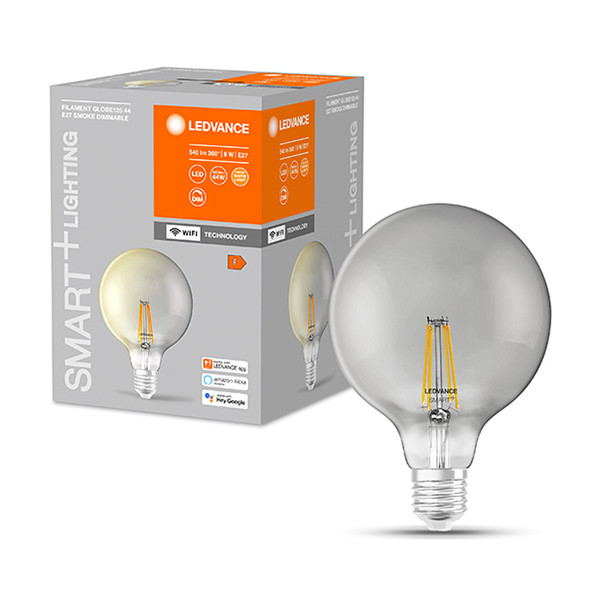 Ledvance SMART+ WiFi | E27 | Globe G125 | 2500K | Smoke | 540 lumen | 6W  LOS00405 - 1