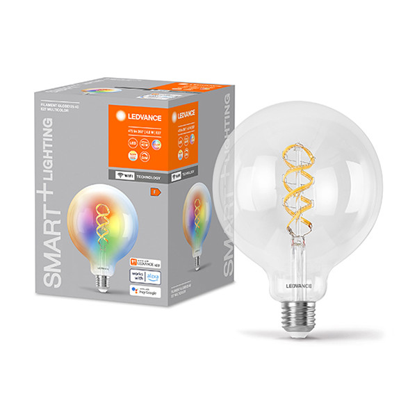 Ledvance SMART+ WiFi | E27 | Globe G125 | RGB + 2700-6500K | Helder | 470 lumen | 4.8W  LOS00413 - 1